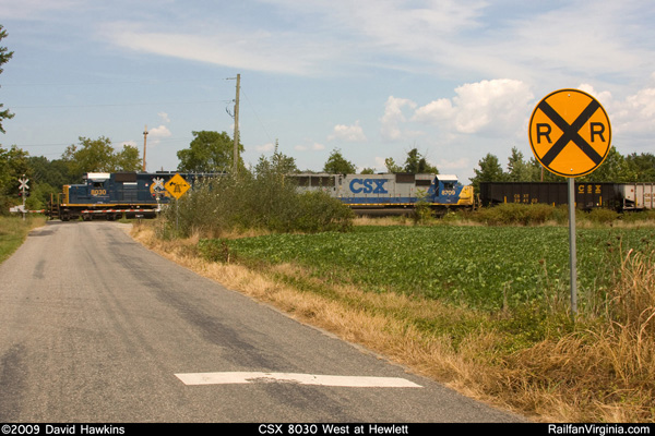 CSX 8030 West at Hewlett