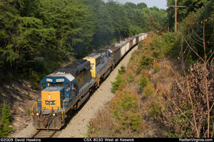 CSX 8030 West at Keswick